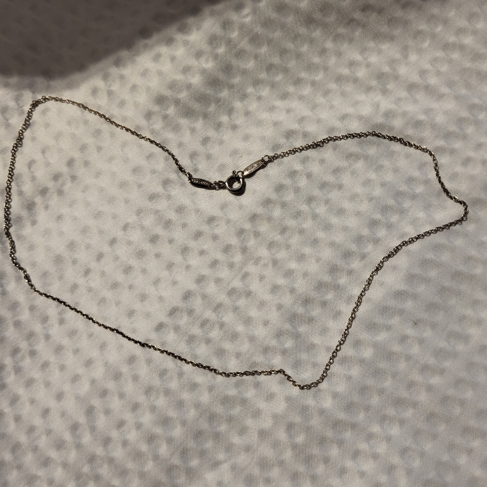 Tiffany & Co. Elsa Peretti Sterling Silver Cable Chain 16in 1mm